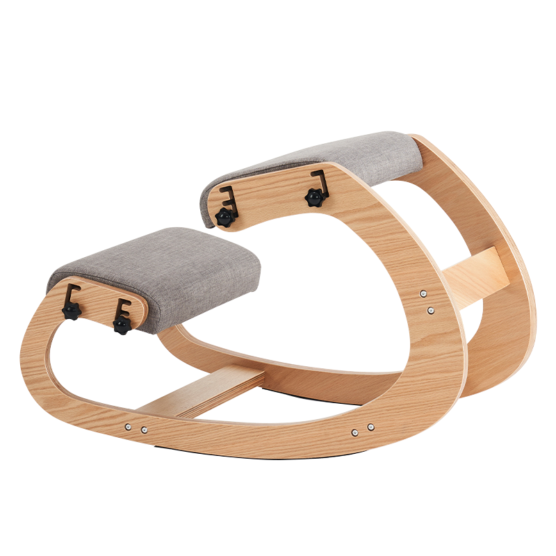 Szürke, kárpitozott üléses térdelő irodai szék (Y-C33)