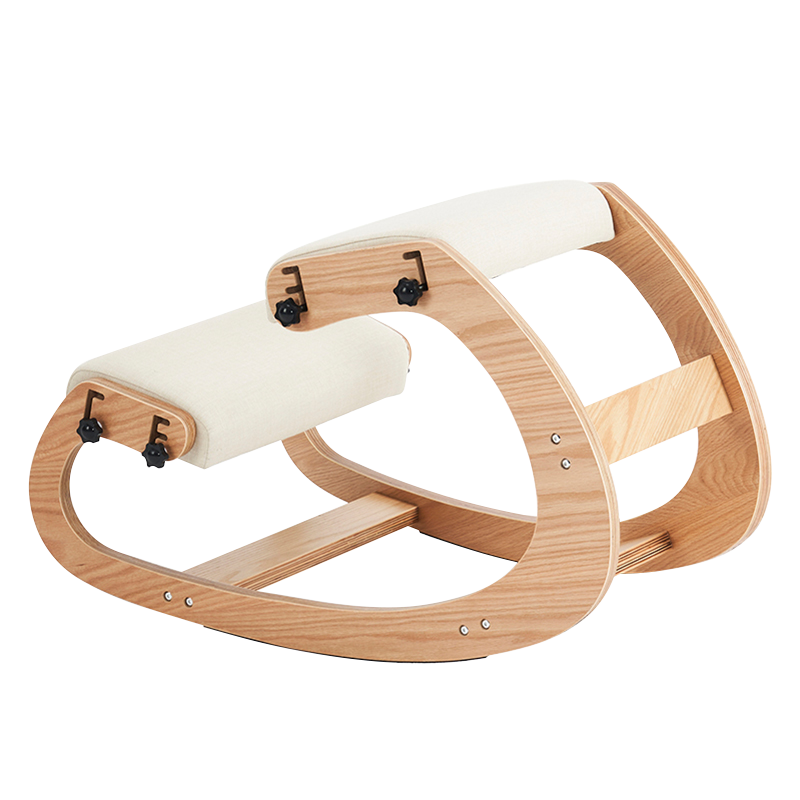 Bézs színű, kárpitozott, térdelő irodai szék (Y-C33)