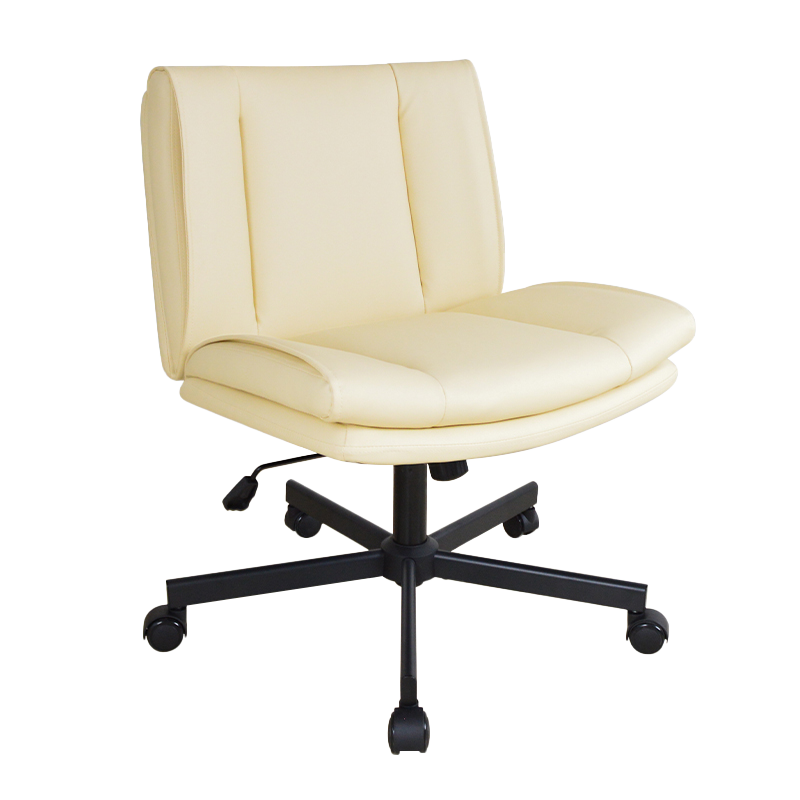 Középső háttámla PU kar nélküli, széles kárpitozott otthoni irodai szék (X-5146)