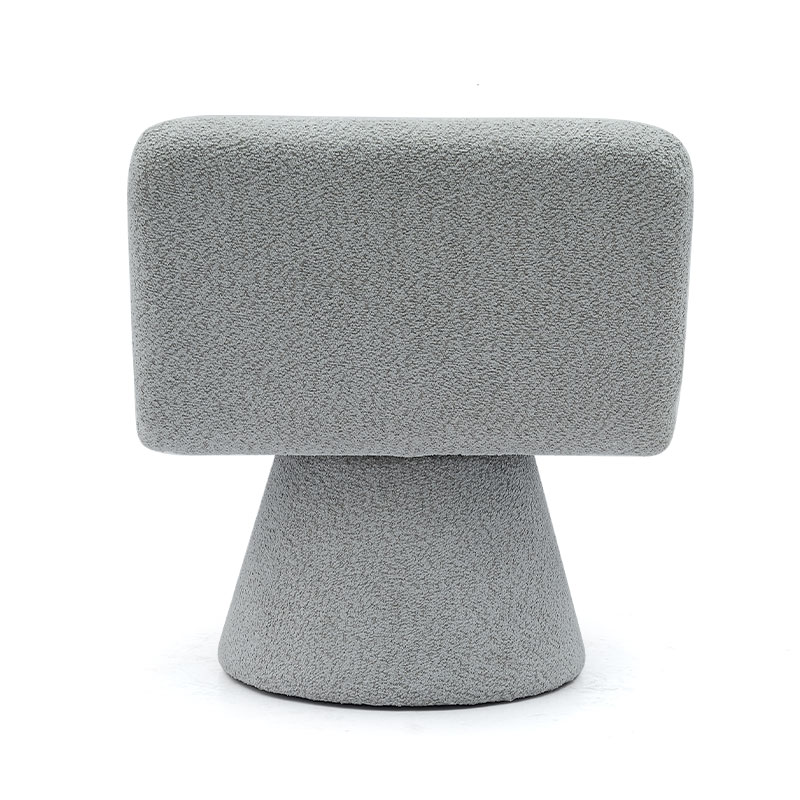 Modern szürke kárpitozott forgó nappali akcentus szék szövet nappali egyszemélyes kanapé szék (GY-642)