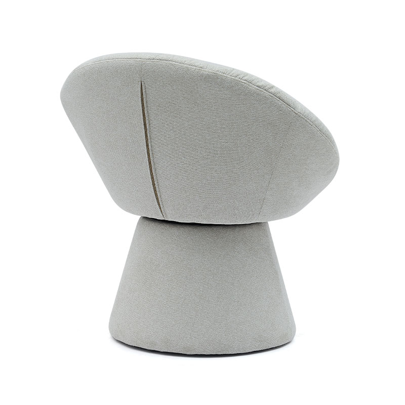 Egyszerű, stílusos olasz, forgatható étkezőszék, kerek talpú fotel szabadidős szék a nappali szállodához (GY-644)