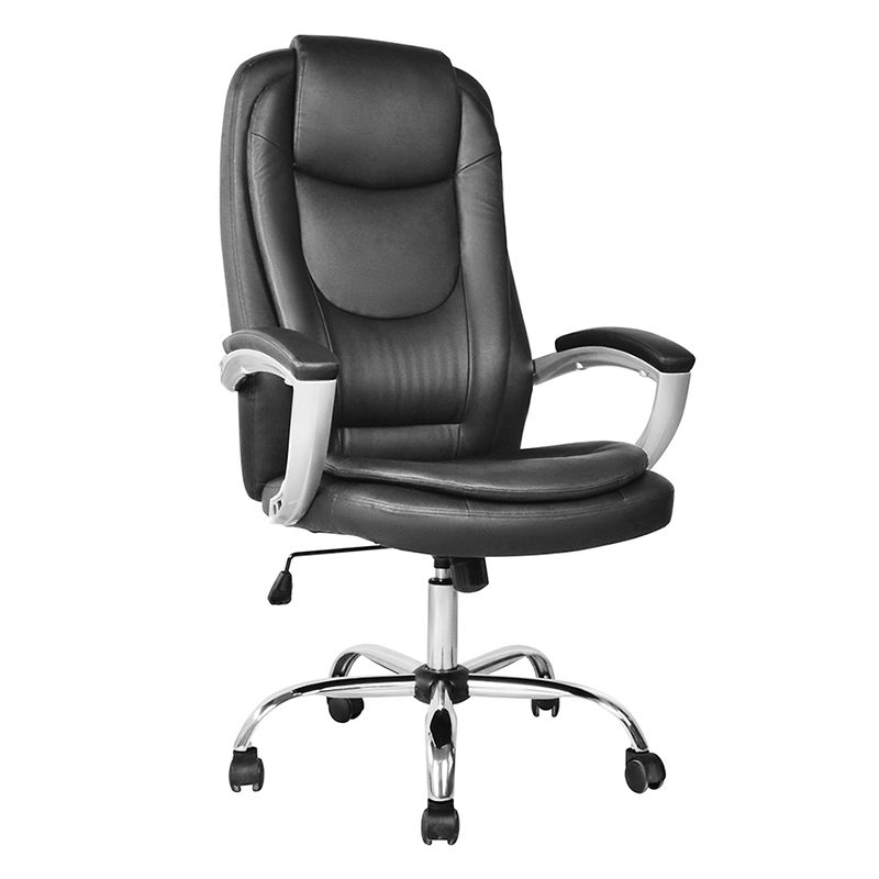 Magas háttámlájú vezetői irodai szék festéssel párnázott karfával (M-6123)