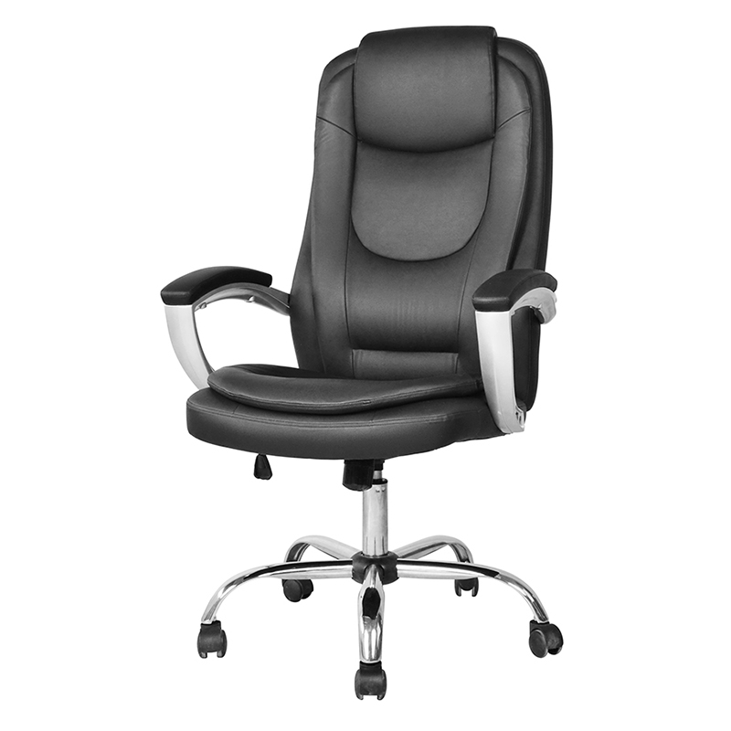 Magas háttámlájú vezetői irodai szék festéssel párnázott karfával (M-6123)