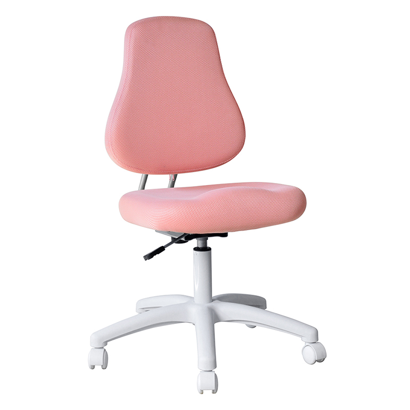 Rózsaszín szövet kar nélküli munkaszék nejlon talppal (M-6122)