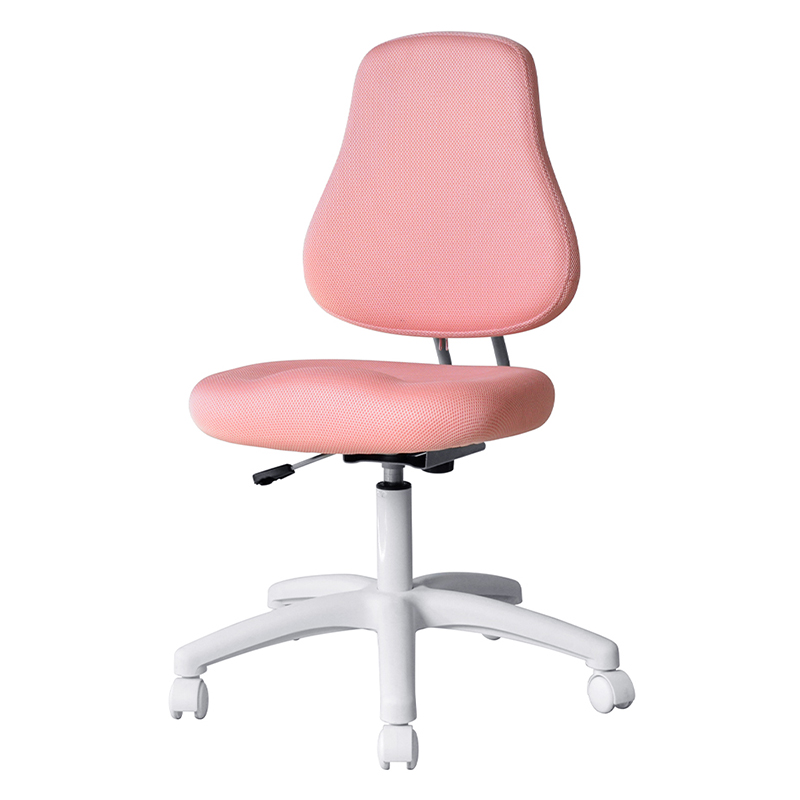 Rózsaszín szövet kar nélküli munkaszék nejlon talppal (M-6122)