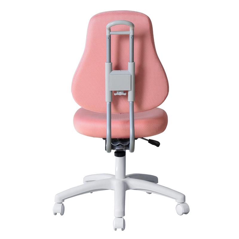 Rózsaszín szövet kar nélküli munkaszék nejlon talppal (M-6122)