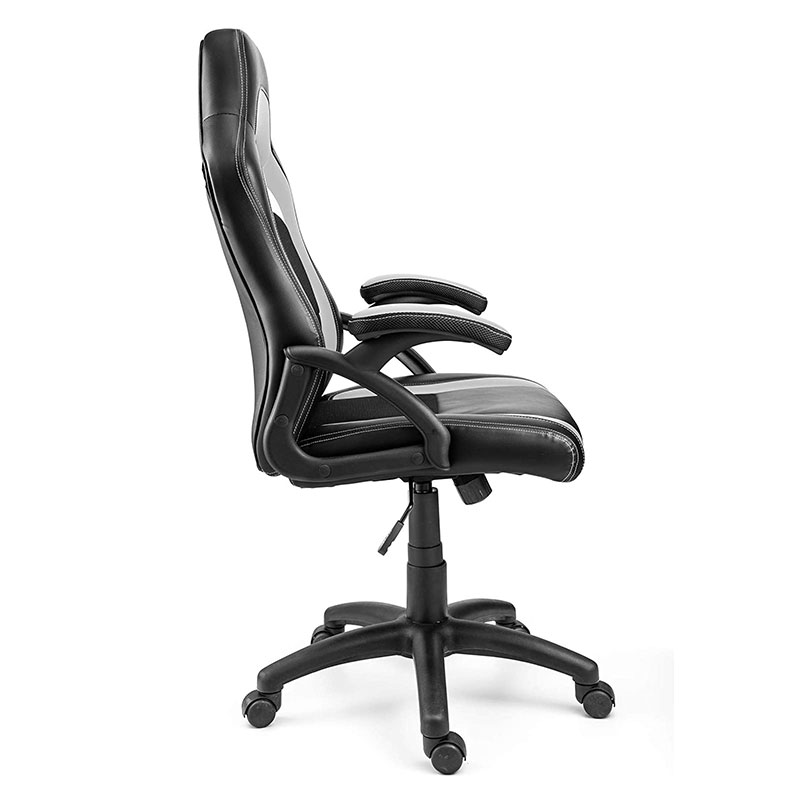 Modern szövet nappali fotel forgatható, állítható fejtámla-emelővel Pu fém acél anyag játékhoz és számítástechnikához (Y-2647)