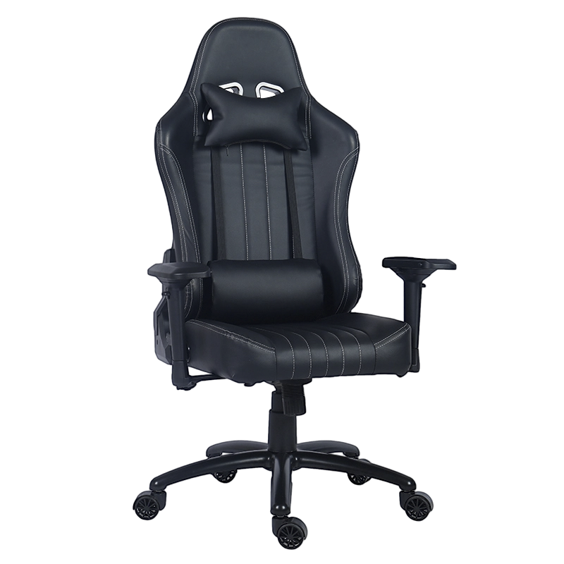 Fekete PU magas háttámlájú 4D karfás King játékszék (Y-2546)