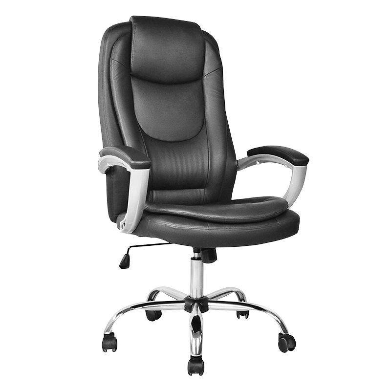 Magas háttámlájú vezetői irodai szék festéssel párnázott karfával (M-6123)