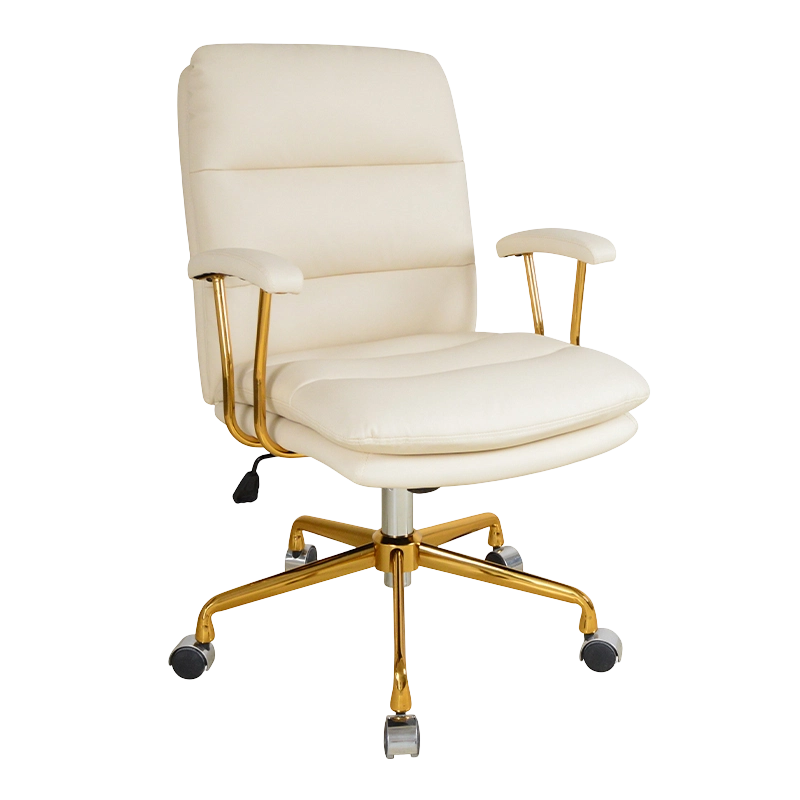 Párnás fém karfa, dupla párnás otthoni irodai szék (X-5147)